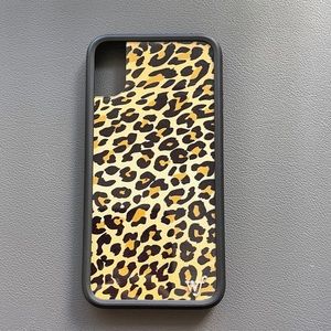 iPhone X Wildflower Cheetah case